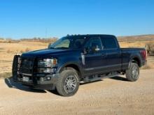 2019 FORD Model F-350 Lariat Super Duty, 4x4 Crew Cab Pickup Truck, VIN# 1FT8W3BT5KEG74158, powered