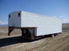1971 Homemade Tandem Axle Gooseneck Storage Trailer, VIN# 262775, equipped with rear swing doors and