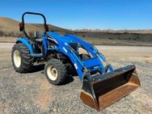 2005 NEW HOLLAND Model TC45DA, 4x4 Utility Tractor, s/n G602317, powered by New Holland 45HP diesel