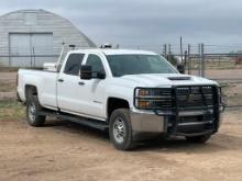 2017 CHEVROLET Model 2500HD, 4x4 Crew Cab Pickup Truck, VIN# 1GC1KUEY4HF214728, powered by Duramax