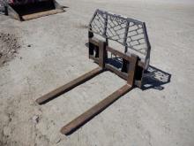 BRADCO 48" Fork Attachment (Skid Steer) (DAY 1) (WY) (Sales Tax)
