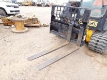 CAT 48" Fork Attachment (Skid Steer) (DAY 1) (AZ)