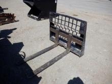CAT 48" Fork Attachment (Skid Steer) (DAY 1) (WY) (Sales Tax)