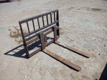 42" Fork Attachment (Skid Steer) (DAY 1) (WY) (Sales Tax)