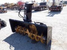JOHN DEERE SB84H, 84" Snow Blower Attachment, s/n 000153. In good condition. (Skid Steer) (Unit#