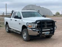2012 RAM Model 2500HD, 4x4 Crew Cab Pickup Truck, VIN# 3C6UD5CL0CG177535, powered by Cummins 6.7L