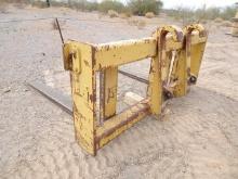 CAT 72" Quick Coupler Fork Attachment, s/n 1360496 (Cat 950) (DAY 1) (AZ)