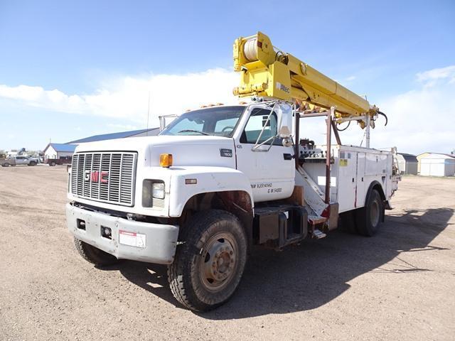 1997 ALTEC Model D945TB Digger Derrick, s/n 0597-BA1005, equipped with 3-section boom, 27,070#