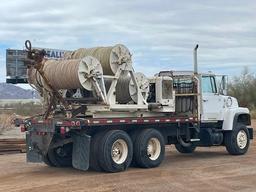 MORGAN Model LH74 (3) Drum Hydraulic Rope Puller, s/n 20, powered by Ford 6 cylinder gas engine,