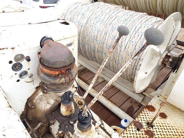 MORGAN Model LH74 (3) Drum Hydraulic Rope Puller, s/n 20, powered by Ford 6 cylinder gas engine,