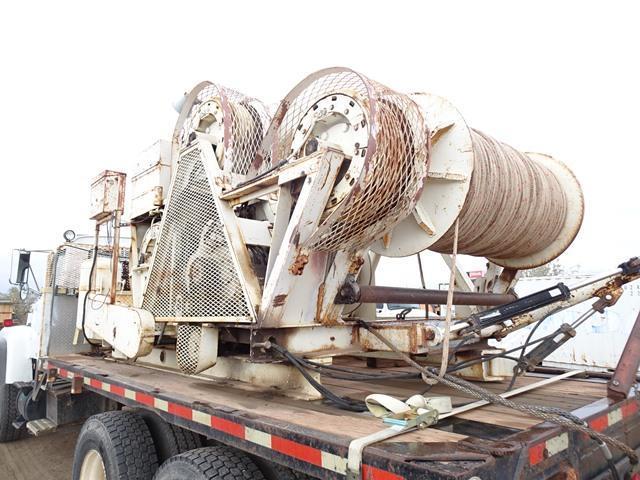 MORGAN Model LH74 (3) Drum Hydraulic Rope Puller, s/n 20, powered by Ford 6 cylinder gas engine,