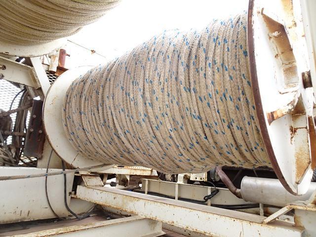 MORGAN Model LH74 (3) Drum Hydraulic Rope Puller, s/n 20, powered by Ford 6 cylinder gas engine,