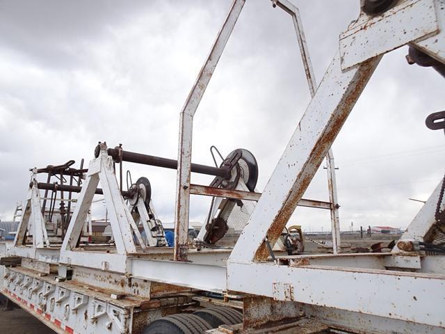 1974 UTILITY Model LS2 Tandem Axle Step Deck Reel Trailer, VIN# 7N46660002, equipped with 8' x 10'
