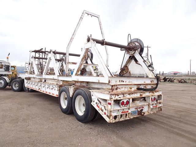 1974 UTILITY Model LS2 Tandem Axle Step Deck Reel Trailer, VIN# 7N46660002, equipped with 8' x 10'