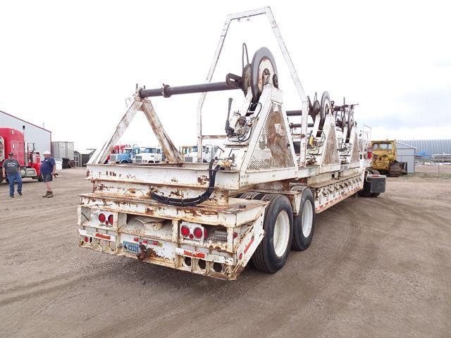 1974 UTILITY Model LS2 Tandem Axle Step Deck Reel Trailer, VIN# 7N46660002, equipped with 8' x 10'