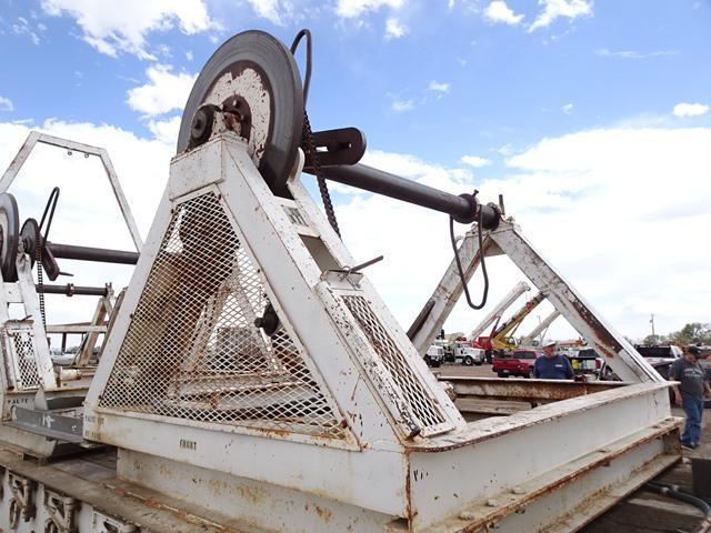 1974 UTILITY Model LS2 Tandem Axle Step Deck Reel Trailer, VIN# 7N46660002, equipped with 8' x 10'