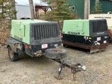 2005 SULLAIR Model 185DPQJD, 185CFM Portable Air Compressor, s/n 004-148469, powered by John Deere 4