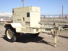 15KW Portable Gen Set, powered by 4 cylinder diesel engine, equipped with 120/240 volt and air