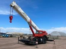 1990 TADANO Model TR500E, 55 Ton Hydraulic Rough Terrain Crane, s/n 545072, powered by Cummins 8.3L