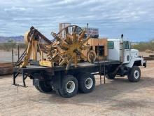 Single Drum Rewind Machine, powered by Cummins 5.9L diesel engine and automatic transmission,