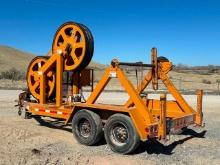 2011 WAGNER SMITH Model T-BWT-5-52-RC, 52" Portable Combination Bull Wheel Tensioner/Reel Carrier,