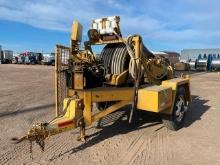 1976 PENGO Model 6042TRII, 42" Tilted Bull Wheel Tensioner, s/n 605-31, equipped with neoprene