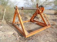 2000 WAGNER SMITH 96" x 60" Reel Stand, s/n 1W9RS0905YA161151, equipped with manual hydraulic disc