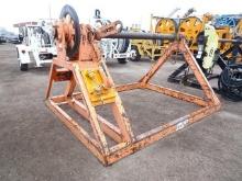2008 Wagner Smith 96" x 72" reel stand s/n 3087 equipped with manual disc brake. In good condition.