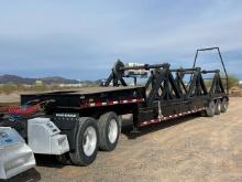 1977 LOAD KING Tri-Axle Step Deck Reel Trailer, VIN# 6709, equipped with 8' x 10' upper deck, 34'6"