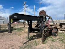 2001 Shop Made Single Axle Gooseneck Reel Trailer, VIN# 0375564, equipped with (1) 96" x 72" reel