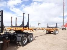 1998 DELOUPE Tandem Axle Pole Trailer, VIN# 2D9KD39B6W1004230, equipped with cable steer, 44'