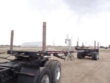 2008 Shop Made Tandem Axle Pole Trailer, VIN# S45278W, equipped with approximate 40' extendable