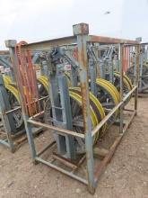 (3) 32", 20,000# Helicopter Bundle Blocks, header bar and rack (DAY 2) (CO)