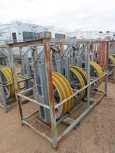 (3) 32", 20,000# Helicopter Bundle Blocks, header bar and rack (DAY 2) (CO)