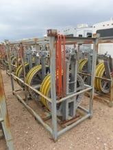 (3) 32", 20,000# Bundle Blocks, header bar and rack (DAY 2) (CO)