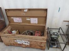 20 Ton Steel Pole Jacking Device, single acting, 6" stroke with 10,000 PSI gas hydraulic pump and