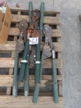 (4) GREENLEE Ratchet Cable Cutters (CO)