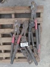 (4) HK PORTER Ratchet Cable Cutters (CO)