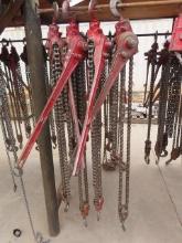 (4) COFFING 3 Ton Chain Hoists (CO)