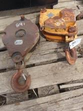 (2) Single Sheave Hook Blocks (CO)
