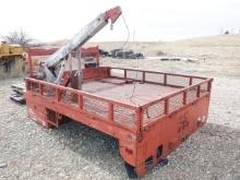 10' Flatbed Body, with gooseneck hitch and service boom (Sales Tax) (WY)