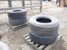 (4) 385/65R22.5 Tires (Sales Tax) (WY)
