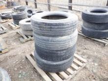 (4) 275/70R22.5 Tires (Sales Tax) (WY)
