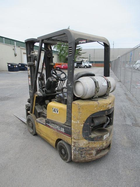CATERPILLAR Model GC15K, 2,000 lb. Solid Tired Forklift, s/n AT81D00114, powered by LP gas engine