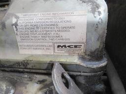 CATERPILLAR Model GC15K, 2,000 lb. Solid Tired Forklift, s/n AT81D00114, powered by LP gas engine