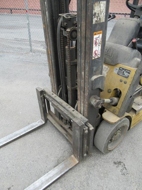 CATERPILLAR Model GC15K, 2,000 lb. Solid Tired Forklift, s/n AT81D00114, powered by LP gas engine