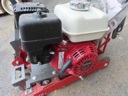 GORILLA Model GCT-8 Soft-Cut Walk Behind Concrete Saw, s/n 080724162619, powered by Honda GX200 gas