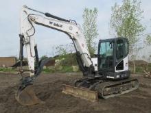 2015 BOBCAT Model E85M Mini Excavator, s/n B34T12534, powered by diesel engine, equipped with 7'2"