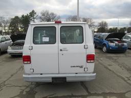 94 Chevrolet G20  Van WH 6 cyl  Started on 12/10/2020 AT PB PS R AC VIN: 1GCEG25Z9RF182778; Defects: