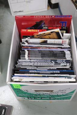 One box of automotive magazines